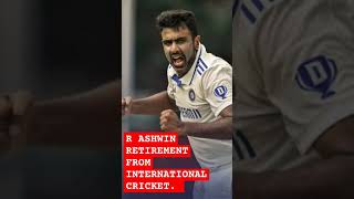 R ASHWIN RETIREMENT FROM INTERNATIONAL CRICKET. INDIA 🇮🇳.