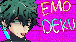 EMO DEKU | BkDk MIDDLE SCHOOL - FUTURE AU | Tattoo Artist Deku AU |