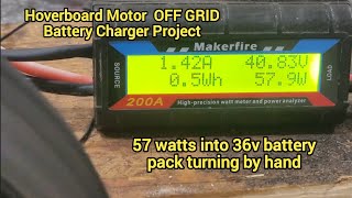 Hoverboard Motors Charging Lithium Ion Battery Packs - 36v & 12v - OFF GRID BATTERY CHARGING SYSTEM