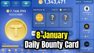 Tap Coin Daily Bounty 8 January | Tap Coin Daily Combo Today