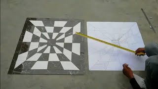 Amazing how to make 3d chess square combination design with full details and draw