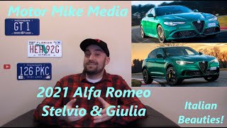 2021 Alfa Romeo Stelvio & Giulia Italian Beauties