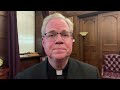 announcement about msgr. baker stepping down as rector