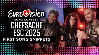 Chefsache ESC 2025 - FIRST SONG SNIPPETS | Eurovision Germany 🇩🇪