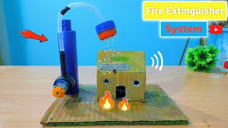 How to make Automatic Fire Extinguisher | diy science exhibition project || science project