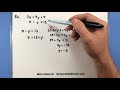 Pre-Calculus - Solve a system of linear equations using substitution