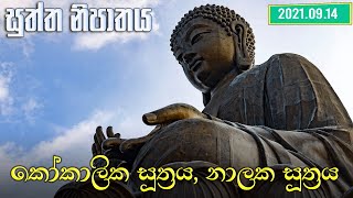 කෝකාලික සූත්‍රය, නාලක සූත්‍රය (2021.09.14)