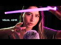 100% VISUAL ASMR ✨ triggers around the mic, hand movements, light triggers, tracing, mouth sounds, +