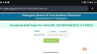 How To Download Telengana Intermediate Hall Tickets Online in 2025