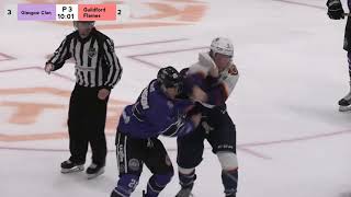 Dyson Stevenson vs Kyle Locke EIHL fight 12-12-21