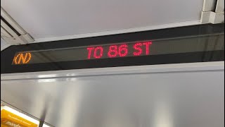 BMT Subway: R160B Siemens (N) Train Ride from Ditmars Blvd-Astoria to Gravesend-86th Street