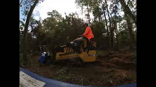 OSMA SSK 90 Mini Forestry Mulcher on a Vermeer CTX 100 (Time Lapse)