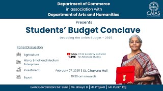 Students’ Budget Conclave