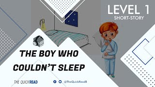 Learn English Through Story | ★ The Boy Who Couldn't Sleep | A1 Level English Practice