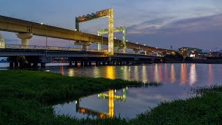 4K 타임랩스 김해 _ 구.선암다리. 김해교 야경 Gimhae Bridge Timelapse.