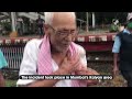 watch senior citizen narrowly escapes death after train in mumbai applies emergency brakes