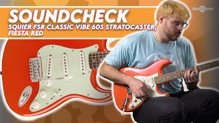 SOUNDCHECK | Squier FSR Classic Vibe 60s Stratocaster, Fiesta Red | Gear4music Guitars