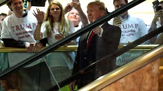 2015: Trump announces candidacy in announcement after famous golden escalator ride