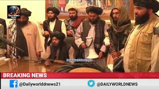 Taliban fighters reciting from the Noble Quran in the Presidential Palace Kabul Afghanistan