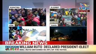 President-Elect William Ruto supporters celebrate victory