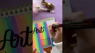 DIY Colorful Front Page Idea | Art Notebook 🎨 #shorts #frontpage #nhuandao