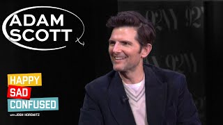 Adam Scott talks SEVERANCE, PARKS \u0026 RECREATION, STEP BROTHERS I Happy Sad Confused