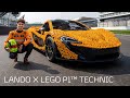 Lando Norris drives LEGO P1 at Silverstone