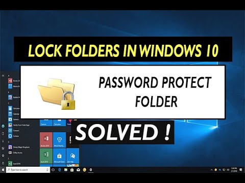 How to Lock Folders in Windows 10 | Password protect folder