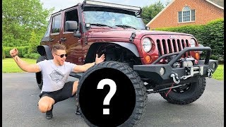 FINALLY... MY JEEP GETS HUGE WHEELS AND TIRES!!! (BIGGEST I've Ever Bought!)