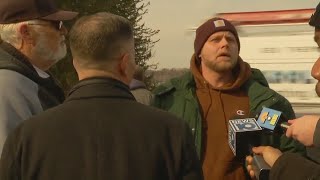 Tensions flare between ex-inmate and correction officers at Coxsackie protest