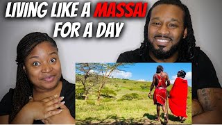 🇰🇪 American Couple Reacts "Living like a MASSAI for a day!" | The Demouchet REACT KENYA