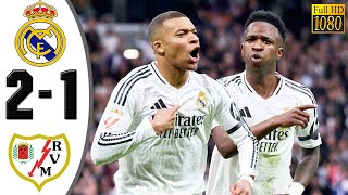 Real Madrid vs Rayo Vallecano 2-1 Highlights & All Goals 2025 🔥 Kylian Mbappe, Vinicius Junior Goal