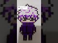 gojo pixel art repost easy pixel art ideas art pixelart tutorial youtubeshorts gojo fyp