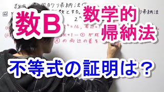 【高校数学B】数学的帰納法③（不等式の証明）