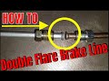 How to double flare brake lines