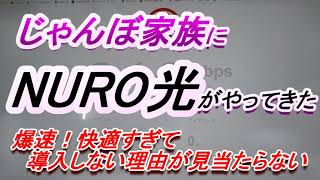 じゃんぼ家族にNURO光がやってきた　爆速！快適すぎて導入しない理由が見当たらない