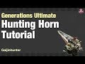 MHGU: Hunting Horn Tutorial