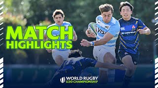 Los Pumas FIRING! | Argentina v Japan Highlights | World Rugby U20 Championship