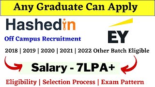 HashedIn by Deloitte | EY Off campus drive 2022 | 2021 | 2020 |2019| 2018 Batch - Salary 7LPA+