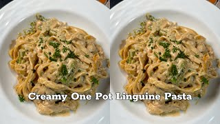 How to make Creamy One Pot Linguine Pasta in 15 minutes? Watch complete recipe now)