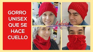 Gorro unisex que se hace cuello, lo podes usar como gorro y lo podes usar como cuello