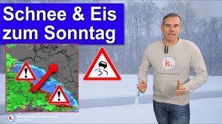 Achtung: Schnee und Eis am Sonntag! Nach Milderung dann neue Wintergeschichten!