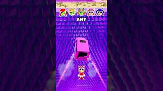 Sonic Car Jump Challenge with Knuckles , Amy , Tails , Super Sonic #sonic #shorts #beamngdrive