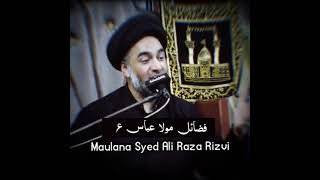 Fazail E Mola Abbas A.S |  Maulana Syed Ali Raza Rizvi | Shia Status |