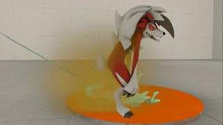 SFM Lycanroc gives Grovyle the Gassy Treatment animation #5