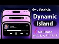 How to Get Dynamic Island On Any iPhone - 6, 6s, 7, 8, X, 11, 12, 13 - Enable Now