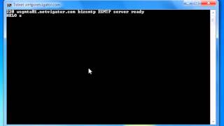 Test SMTP through telnet