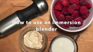 Why you want an Immersion Blender