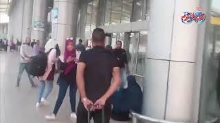 أخبار اليوم | وصول فريق الاهلي لمطار القاهرة استعدادا لرحلة المغرب