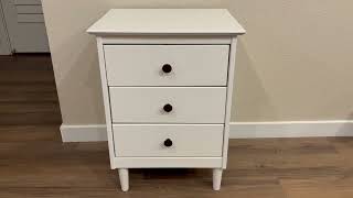 Key Features + Assembly Walker Edison 3 Drawer Nightstand